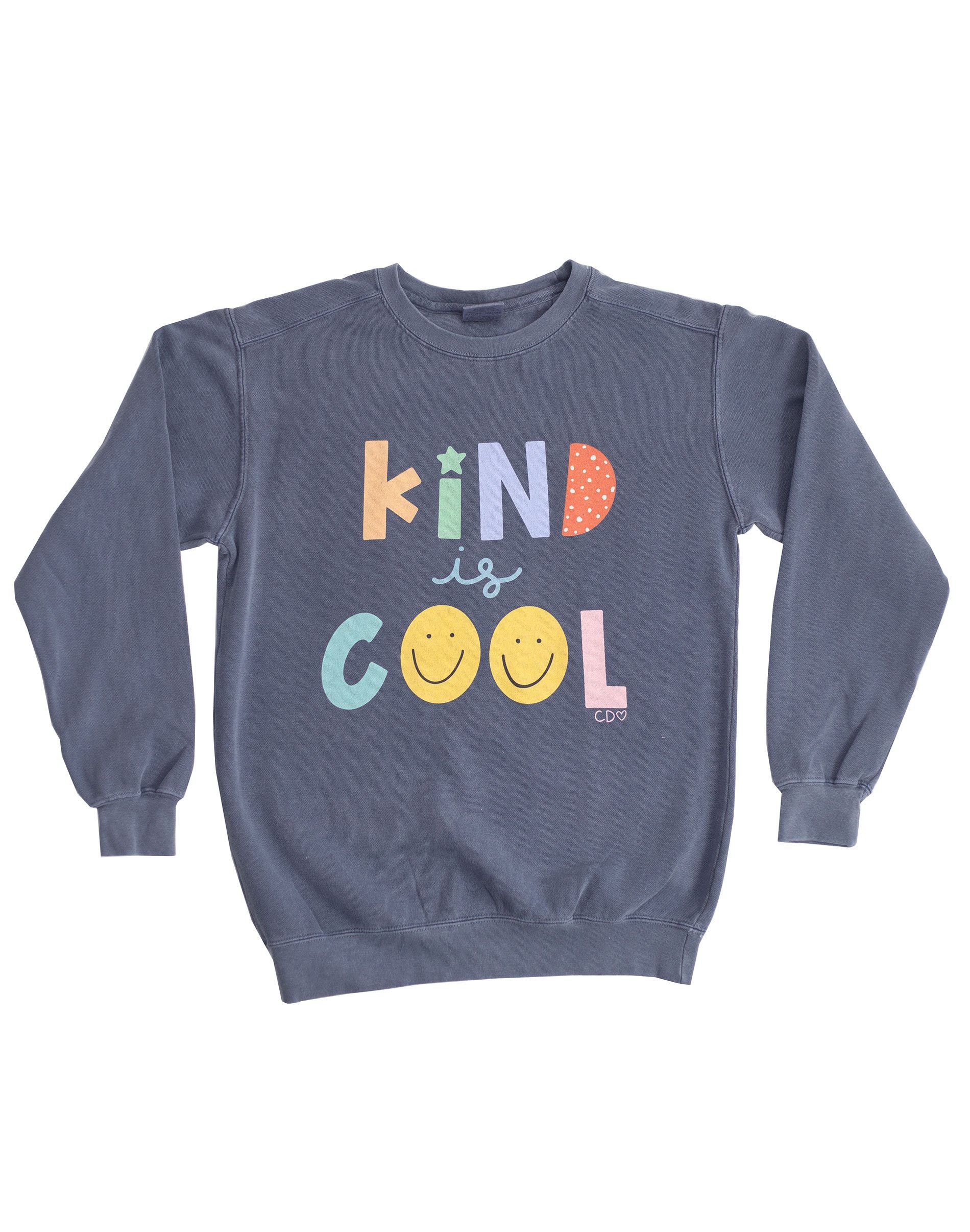 Kind is Cool Sweatshirt - Denim | Callie Danielle