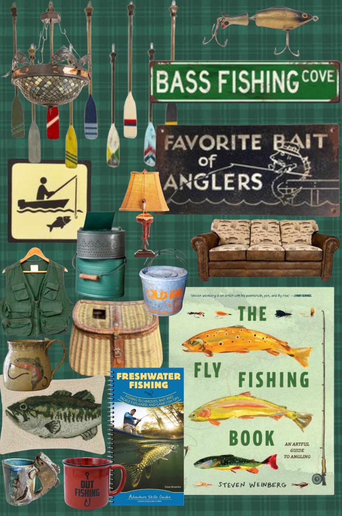 Bass Fishing Lodge Aesthetic | Rustic Cabin Mood Board

#LTKMens #LTKSeasonal #LTKHome