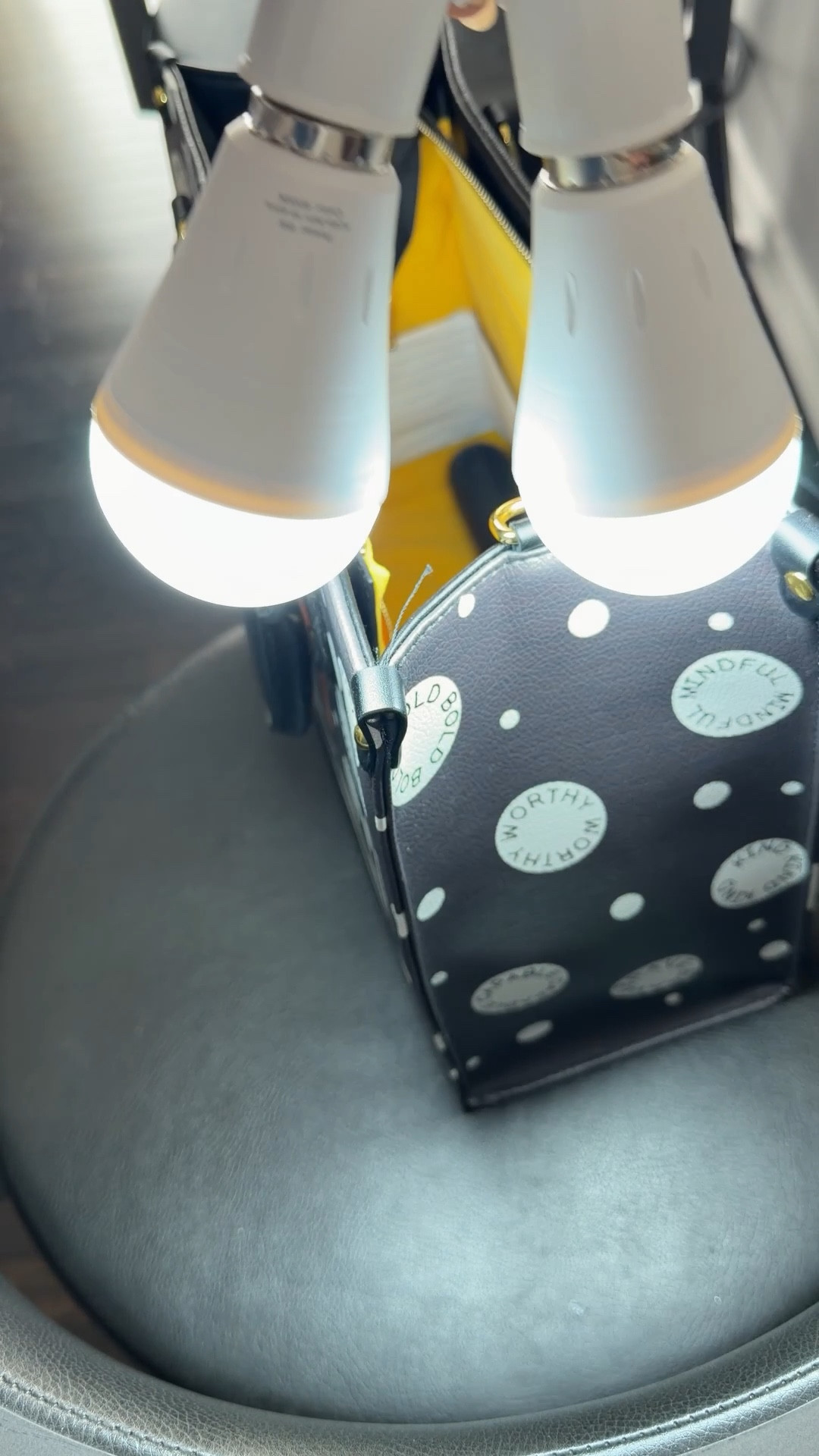 Rechargeable emergency LED bulbs that stay on even when the power goes out… and they make great lighting for filming too.
💡 Practical and creator-approved.
