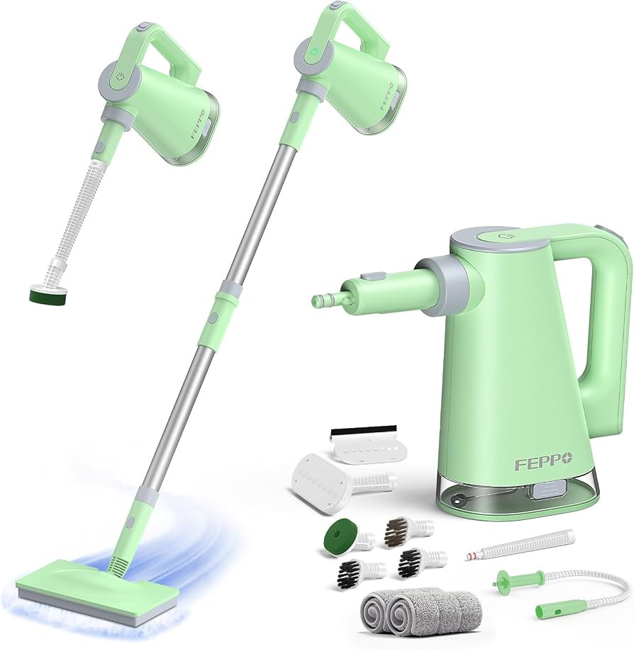 FEPPO Steam Mop with Detachable Handheld Steam Cleaner for Home and Floor Cleaning, 10-in-1 Multi... | Amazon (US)