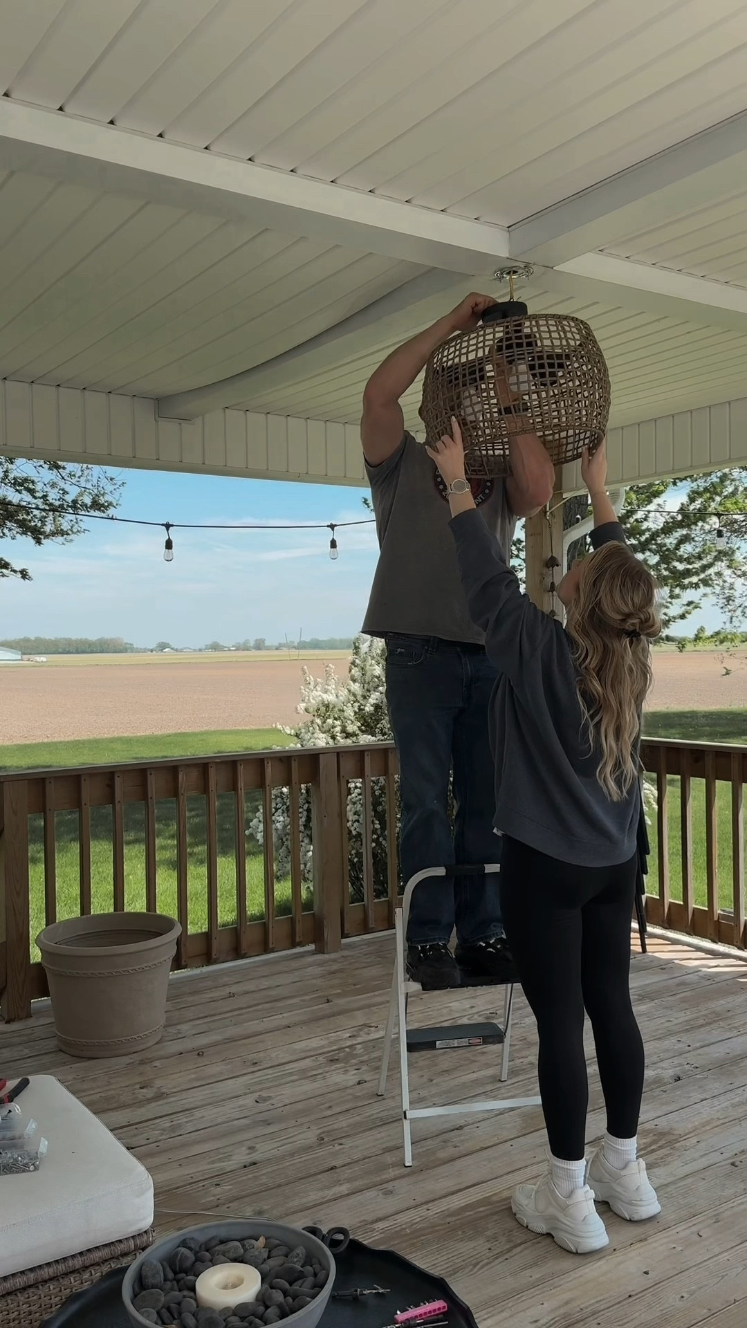 One space I’ve been dying to finish… our back deck! I added a couple new pieces of furniture this year, along with a new light fixture. The exact outdoor sofa I have is old from IKEA, but I linked some similar ones. The console table I bought is 48” and sold out currently, but I found several places with the 38” version! Look for the full styled reveal in the next video 📷

#LTKSeasonal #LTKHome #LTKStyleTip