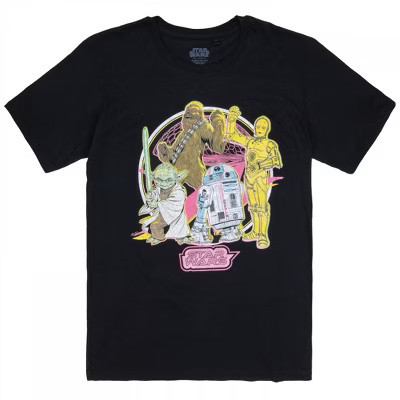 Mens Star Wars Neon Heroes T-Shirt - Medium | Target
