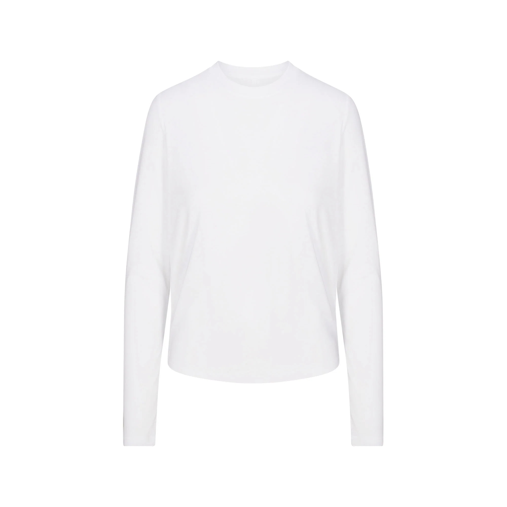 RELAXED TEES LONG SLEEVE T-SHIRT | SNOW | SKIMS (US)