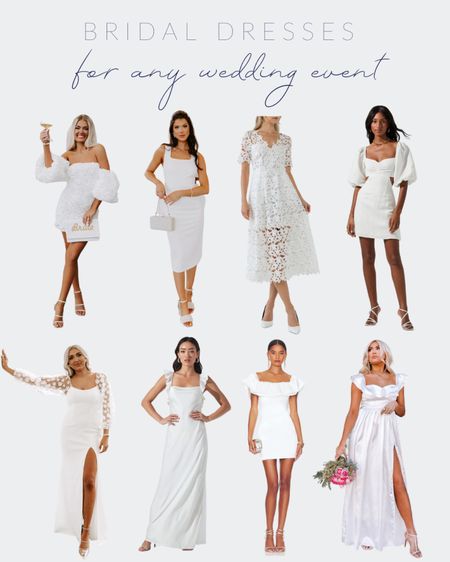 If you’re engaged, here are some of my favorite bridal finds! White dresses for every bridal occasion - bridal shower, engagement party, bachelorette weekend, rehearsal dinner & honeymoon!

#liketkit #LTKwedding #LTKFind #LTKfit
@shop.ltk
https://liketk.it/41One

#LTKwedding #LTKFind #LTKfit