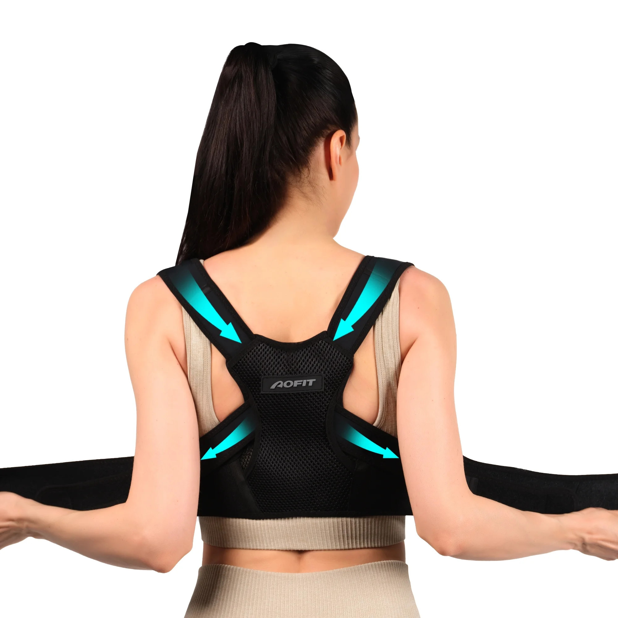 Aofit Posture Corrector for Women and Men, Breathable Back Brace, Adjustable Posture Corrector fo... | Walmart (US)