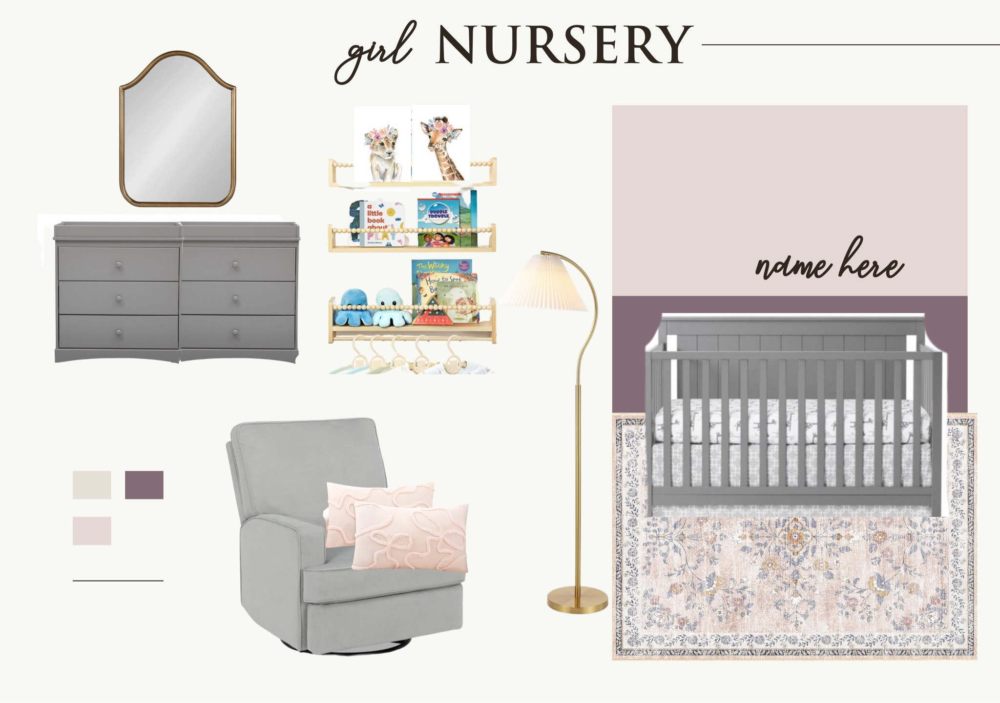 Pink and purple girl nursery, girls nursery, little girl room, baby room

#LTKbump #LTKbaby #LTKstyletip