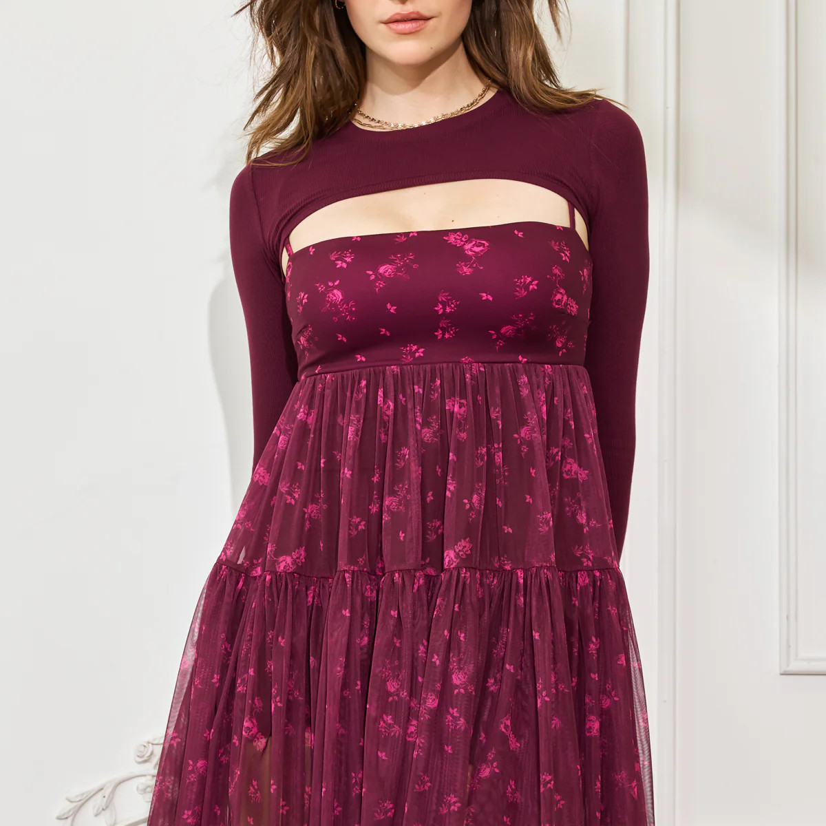 Pirouette Babydoll Dress - Fleur d'amour | POPFLEX