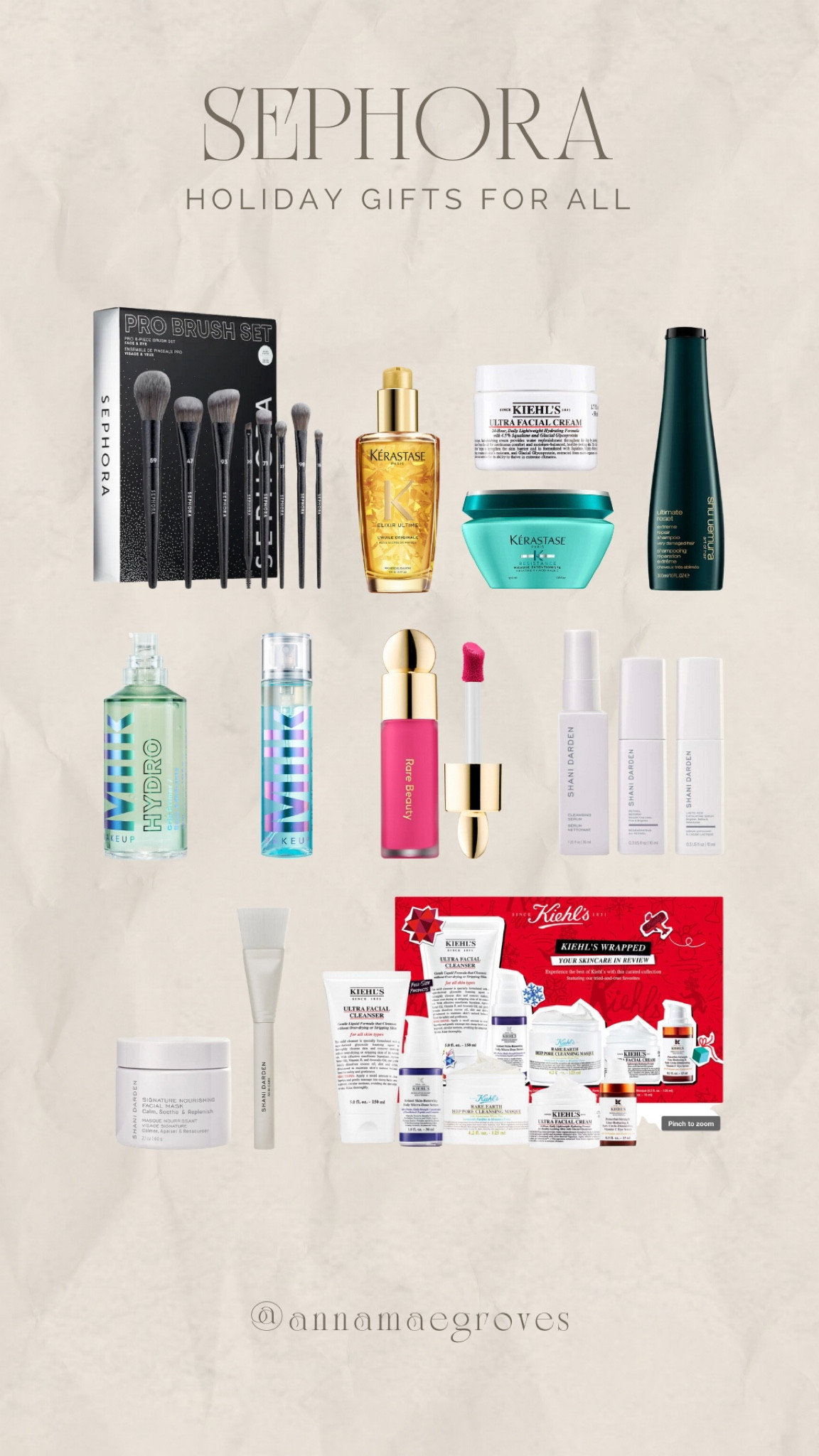  Sephora Gifts For All Event - One time use code “YAYGIFTING” for 20% off purchase and 30% off Sephora Collection by online or in-store. Here are some of my Gifts For All picks! High quality brushes are always a great gift. My OG fave Shani Darden Retinol Reform & last but not least the Milk Hydrogrip Primer which is great for holding your makeup on for a long time during these busy holidays! @sephora #ad #sephorahaul  #sephorapartner 

#LTKbeauty #LTKover40 #LTKHoliday