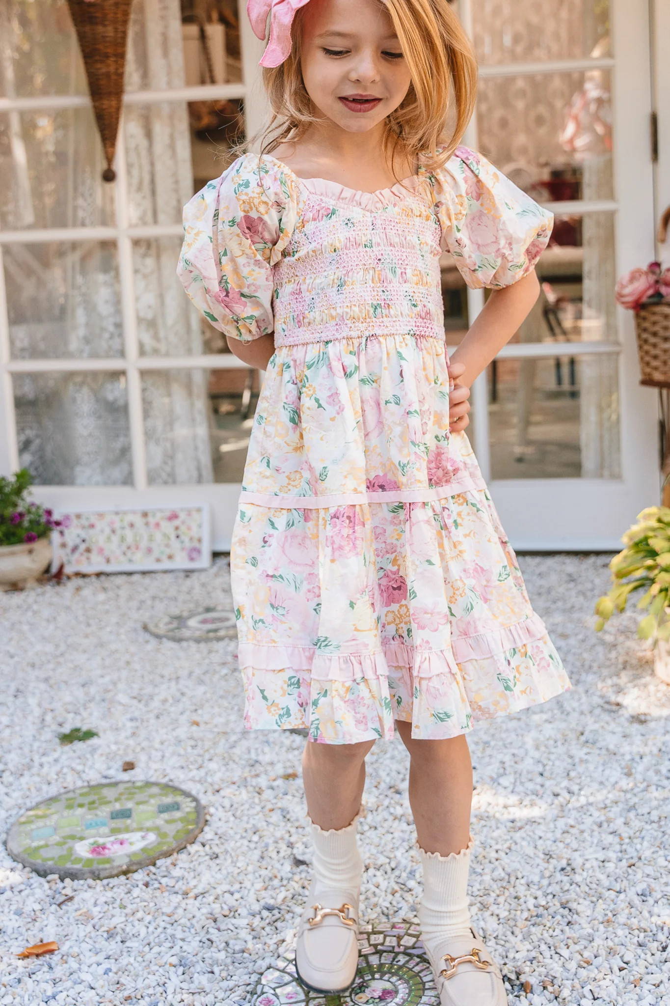 Mini Roselyn Dress in Pastel Floral | Ivy City Co