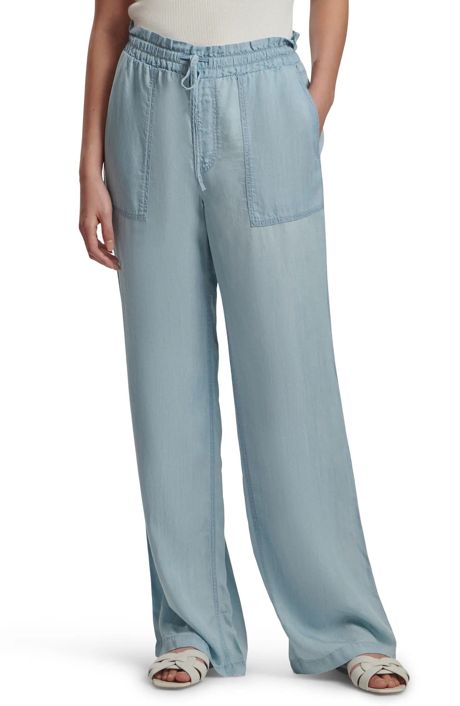 JEN7 by 7 For All Mankind The Traveler Drawstring Tencel® Pants | Nordstrom | Nordstrom