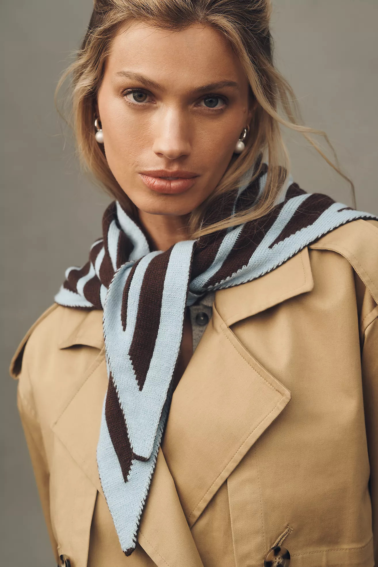 By Anthropologie Triangle Knit Scarf | Anthropologie (US)