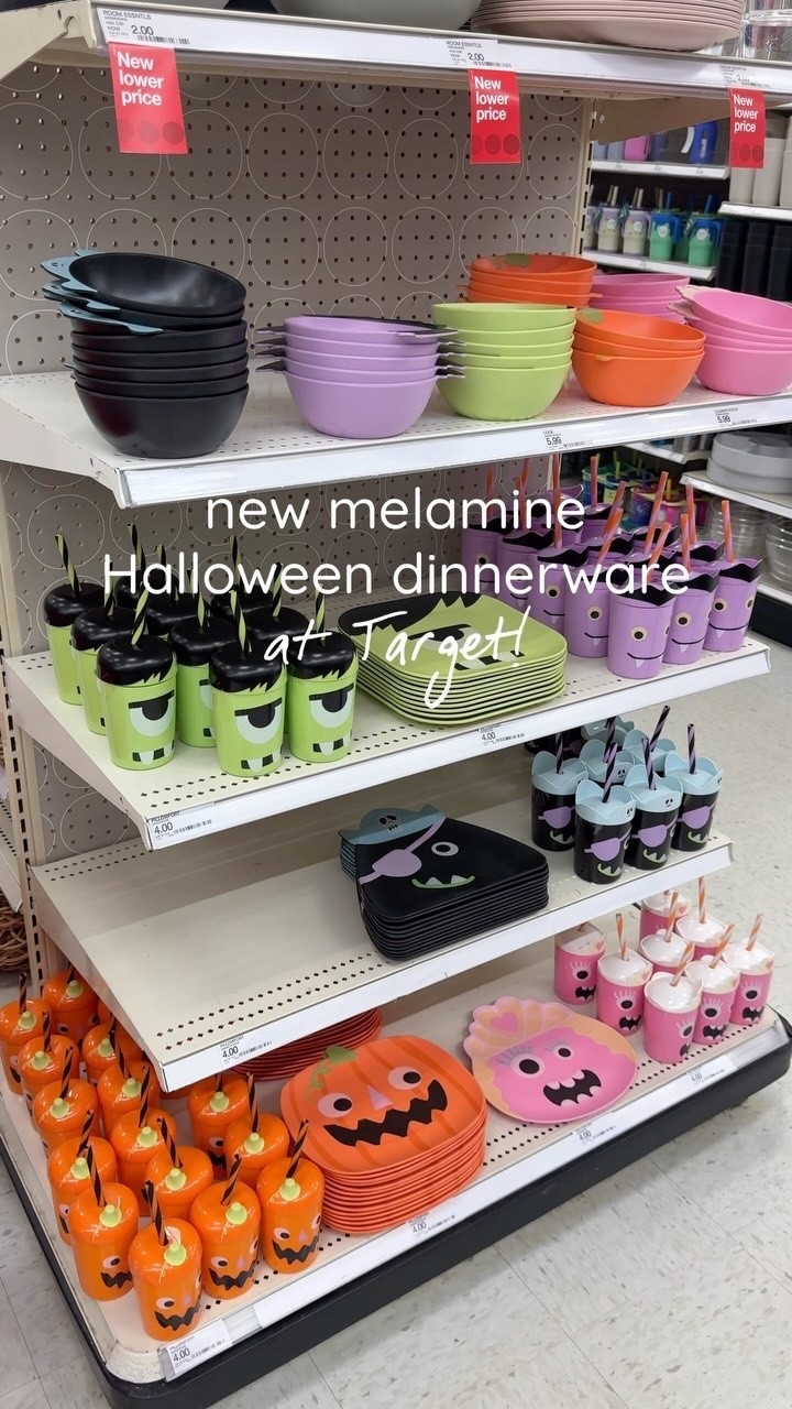 New melamine Halloween dinnerware at target! Follow + comment “SHOP” for a link! (make sure you’re following to receive it) ✨ & if you love Holiday finds and gift ideas, follow along for more! 

#Targetpartner #ltk  #targetstyle #shoppingvlog #newattarget