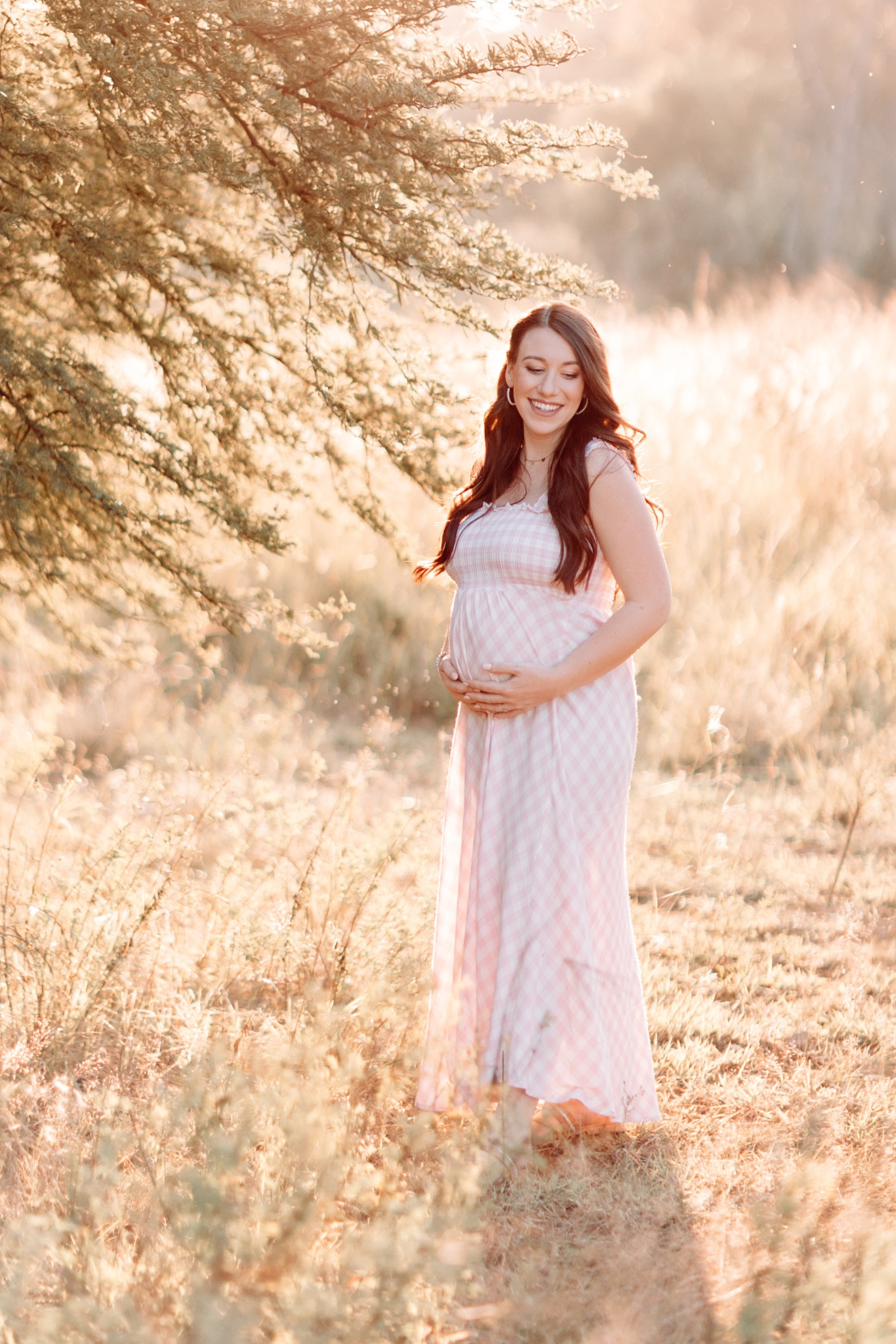 maternity photo dress from Petal & Pup! Wearing a size small. Loved the top and how comfy the dress is. 

#LTKunder100 #LTKbump #LTKbaby