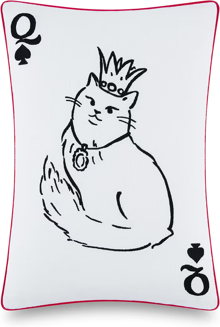 Kate Spade New York Queen of Spades Reversible Decorative Pillow, 14" x 20" Throw Pillow for Bed ... | Amazon (US)