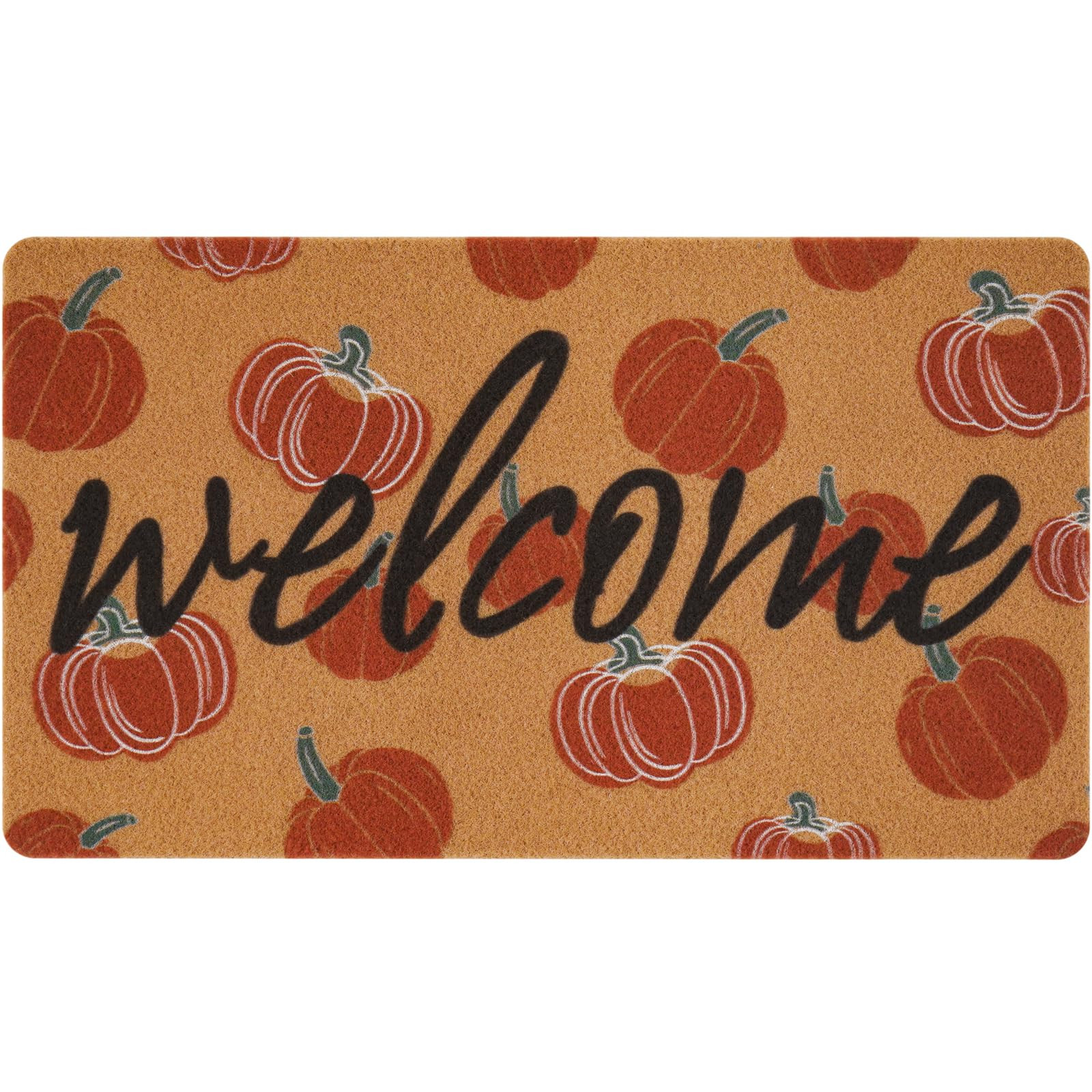UINI Fall Door Mat, Pumpkin Welcome Mats Outdoor Indoor, Autumn Pumpkin Doormat for Front Door Fa... | Amazon (US)
