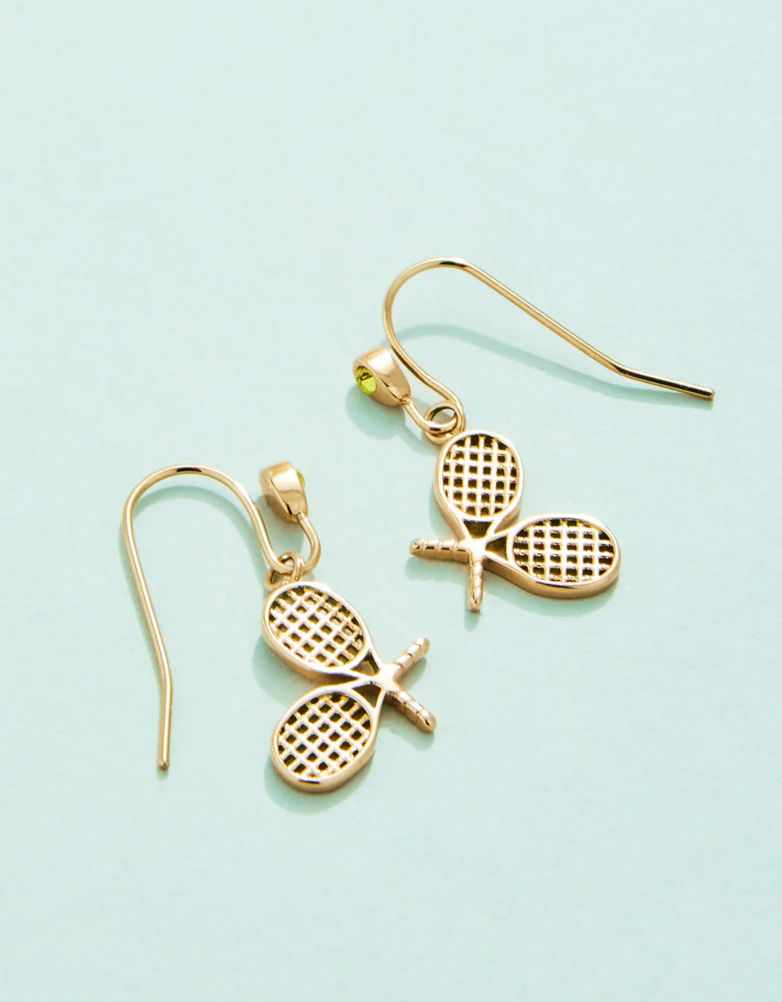 Tennis Racket Earrings Lime | Spartina 449