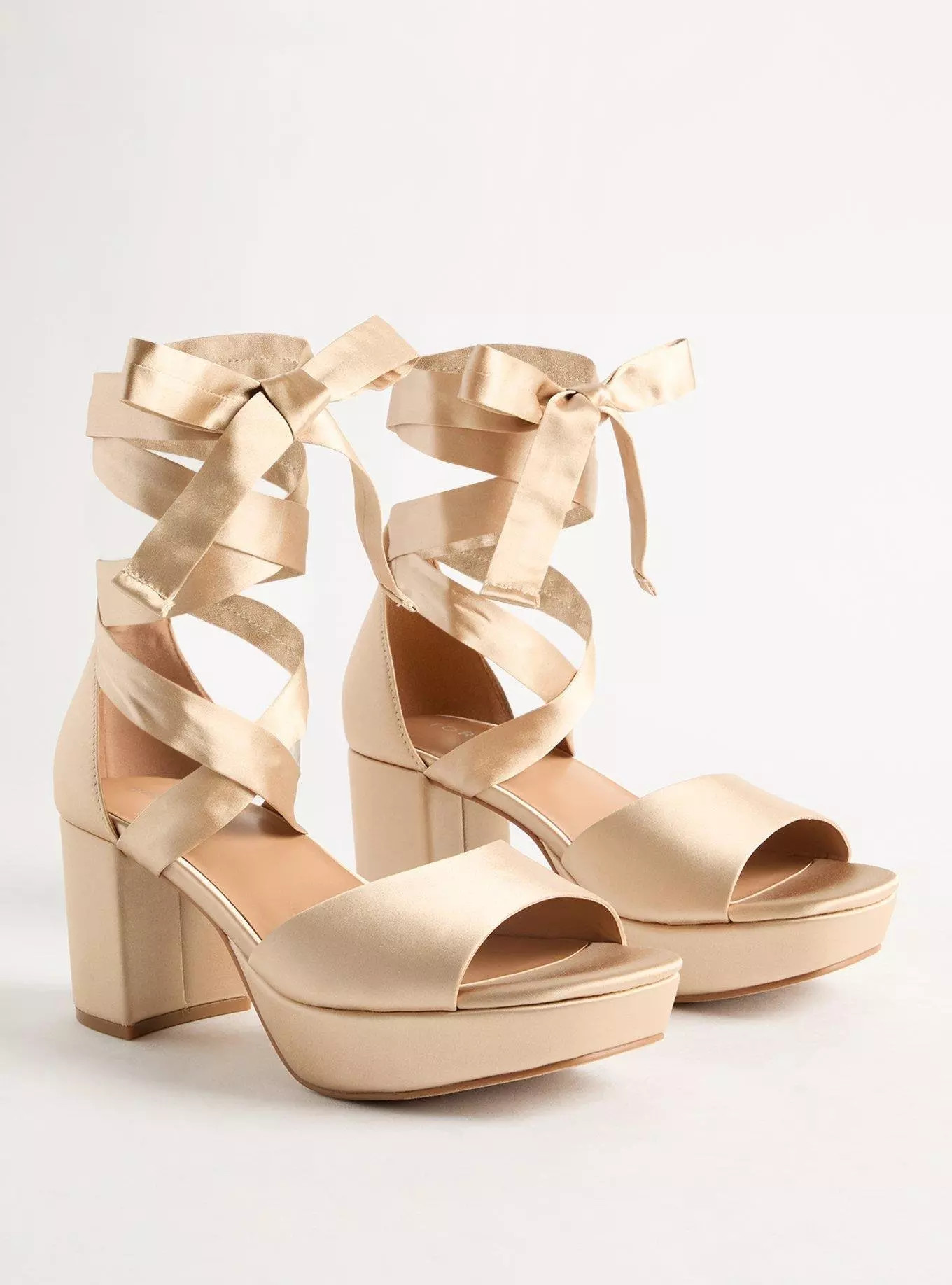 Strappy Platform Tapered Heel (WW) | Torrid (US & Canada)