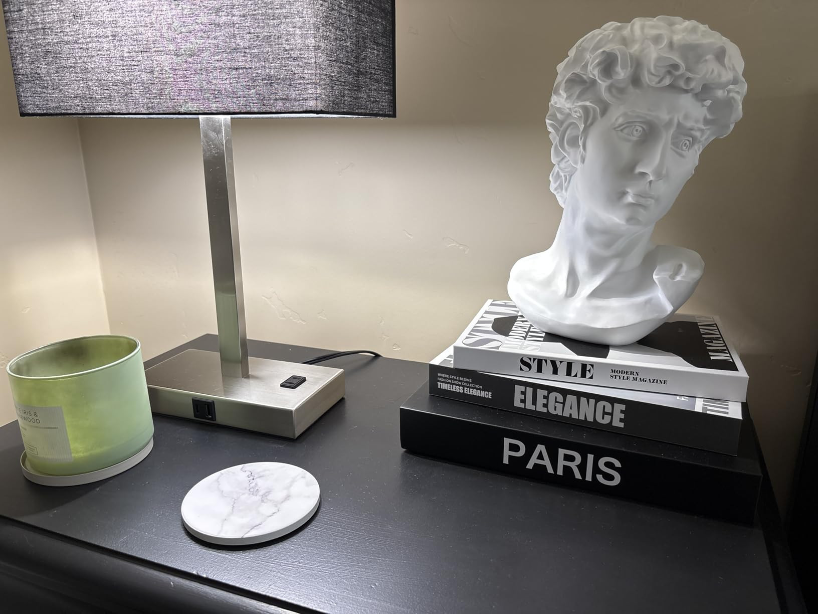 Norrclp 11in Greek Statue of David, Classic Roman Bust Greek Mythology Sculpture for Home Decor | Amazon (US)