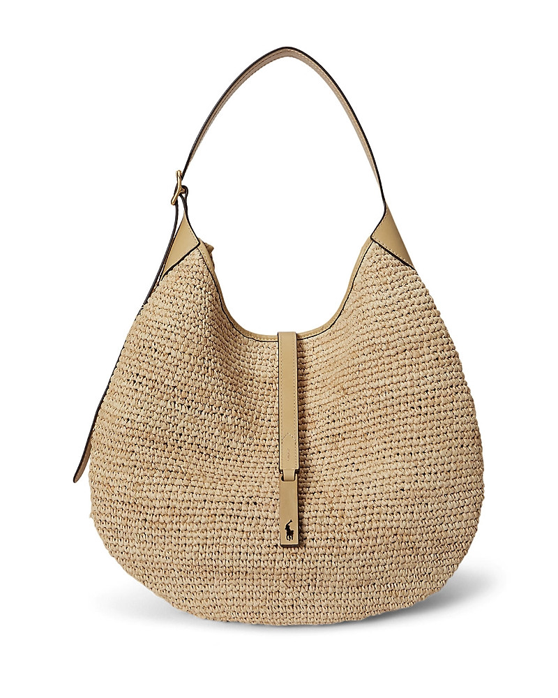 Polo Ralph Lauren Polo Id Raffia Shoulder Bag | Bloomingdale's (US)