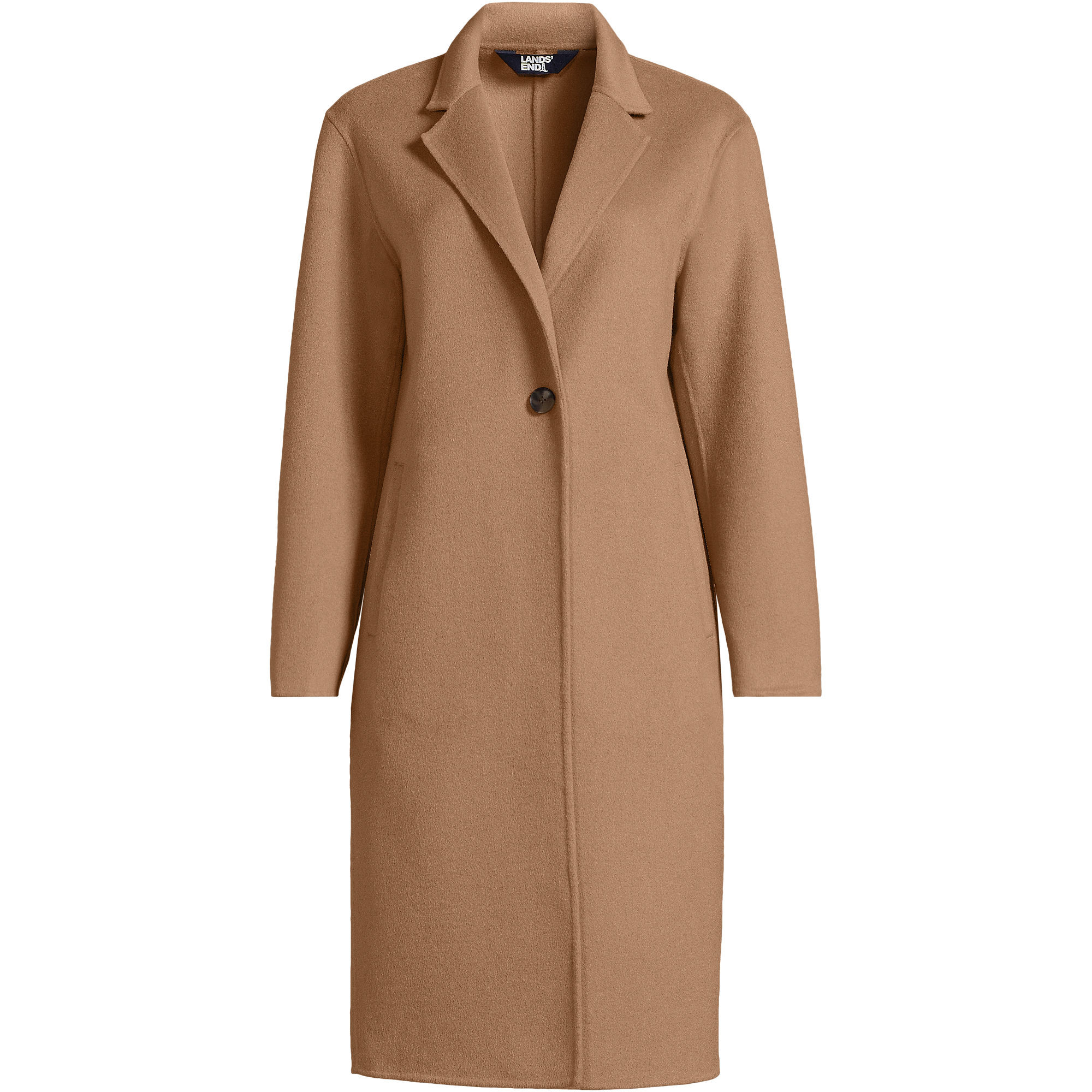 Women's Petite Wool Blend Top Coat | Lands' End (US)