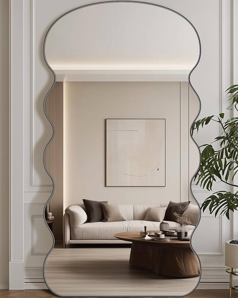 Arched Full Length Mirror, 76"x34" Floor Mirror Freestanding, Floor Standing Mirror Full Body Mir... | Amazon (US)