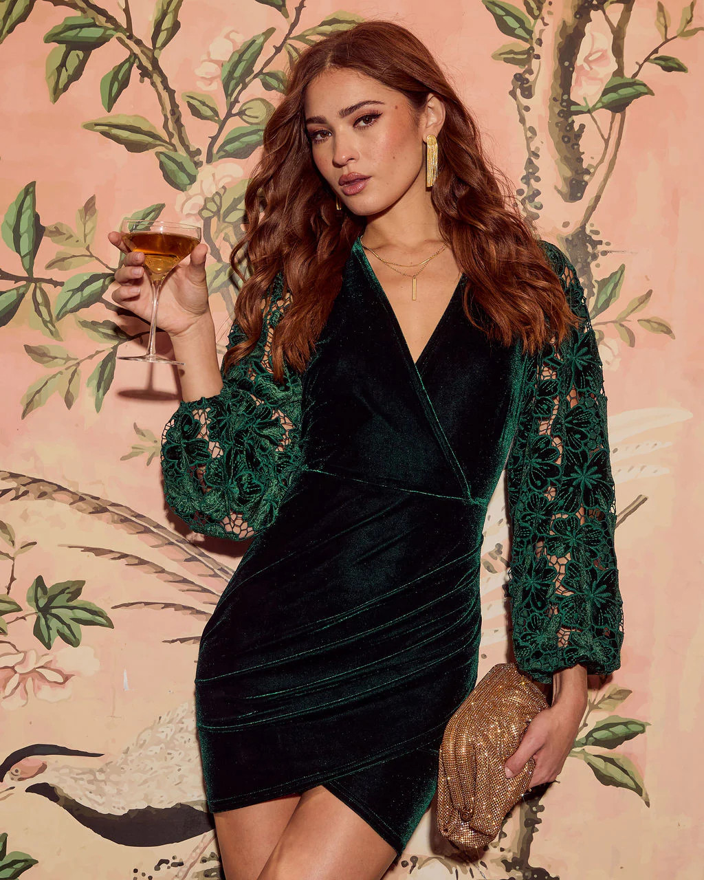 At Midnight Velvet Mini Dress | VICI