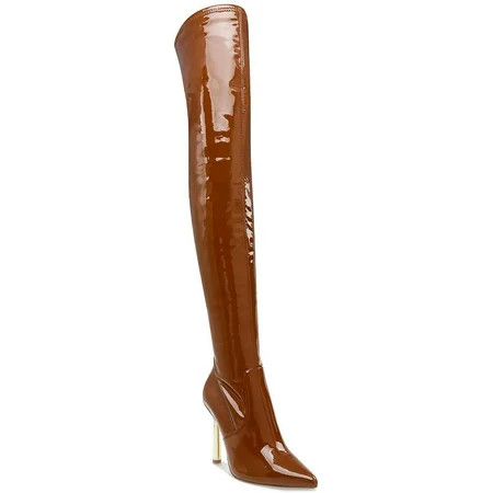 Steve Madden Womens Vivee Patent Evening Over-The-Knee Boots | Walmart (US)