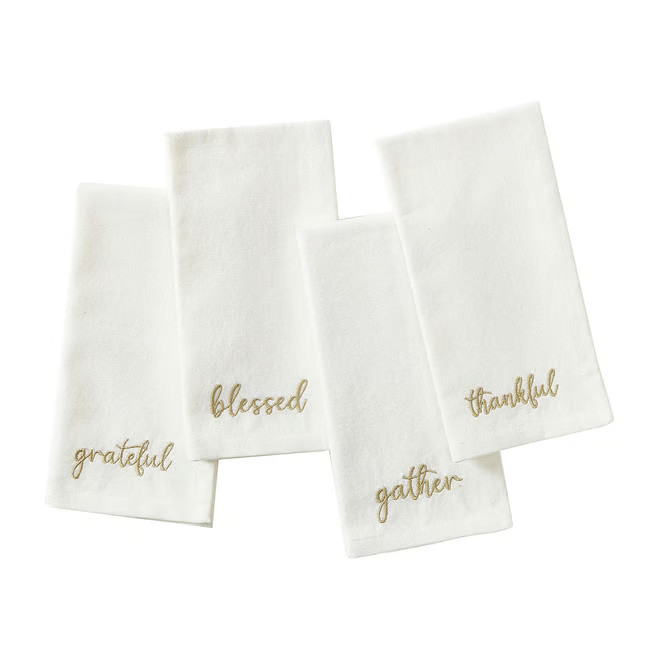 new!Elrene Home Fashions Harvest Sentiment 4-pc. Napkins | JCPenney