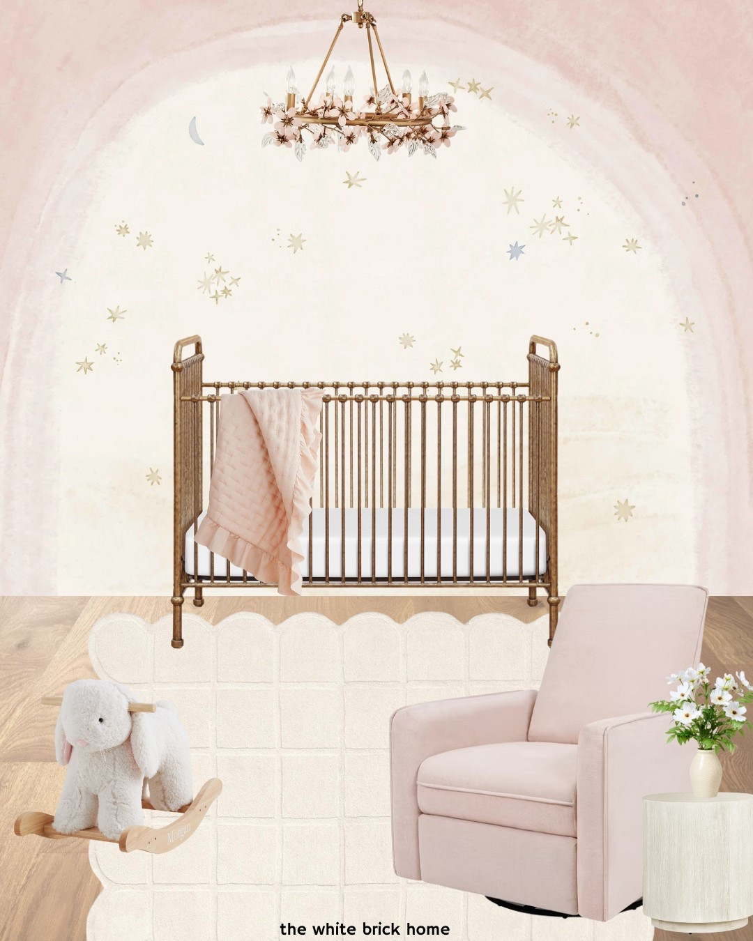A super cute nursery design that is whimsical and feminine! 

Wall mural - “folk poetry” from Nestig

Nursery, nursery decor, nursery finds, home decor, chandelier, girls room, girls bedroom, crib, nursery crib, nursery glider, nursery rocker, nursery side table. Nursery design, nursery inspiration, nursery theme, nursery decor, nursery wallpaper, nursery rug, pink nursery, pink decor, pink bedroom, nursery theme, home design, home decor, home finds, girls room pink, toddler girl, toddler girl bedroom, toddler girls room, home finds, girls room, Walmart, target, Amazon, pottery barn kids. 

#LTKBaby #LTKHome #LTKBump