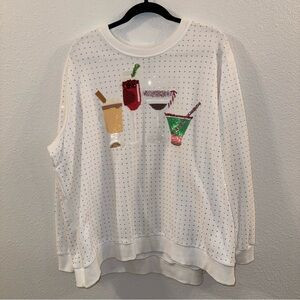 Christmas Cocktails Sweatshirt by Queen of Sparkles. | Poshmark