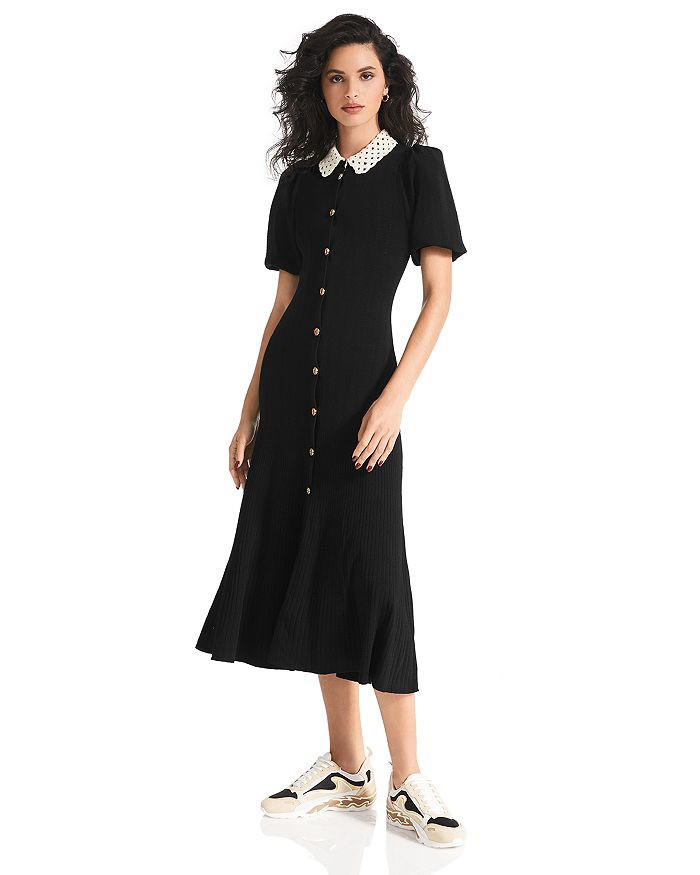 Villa Crochet Collar Midi Dress - 150th Anniversary Exclusive | Bloomingdale's (US)