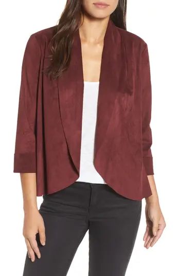 Women's Kut From The Kloth Faux Suede Jacket, Size X-Small - Red | Nordstrom