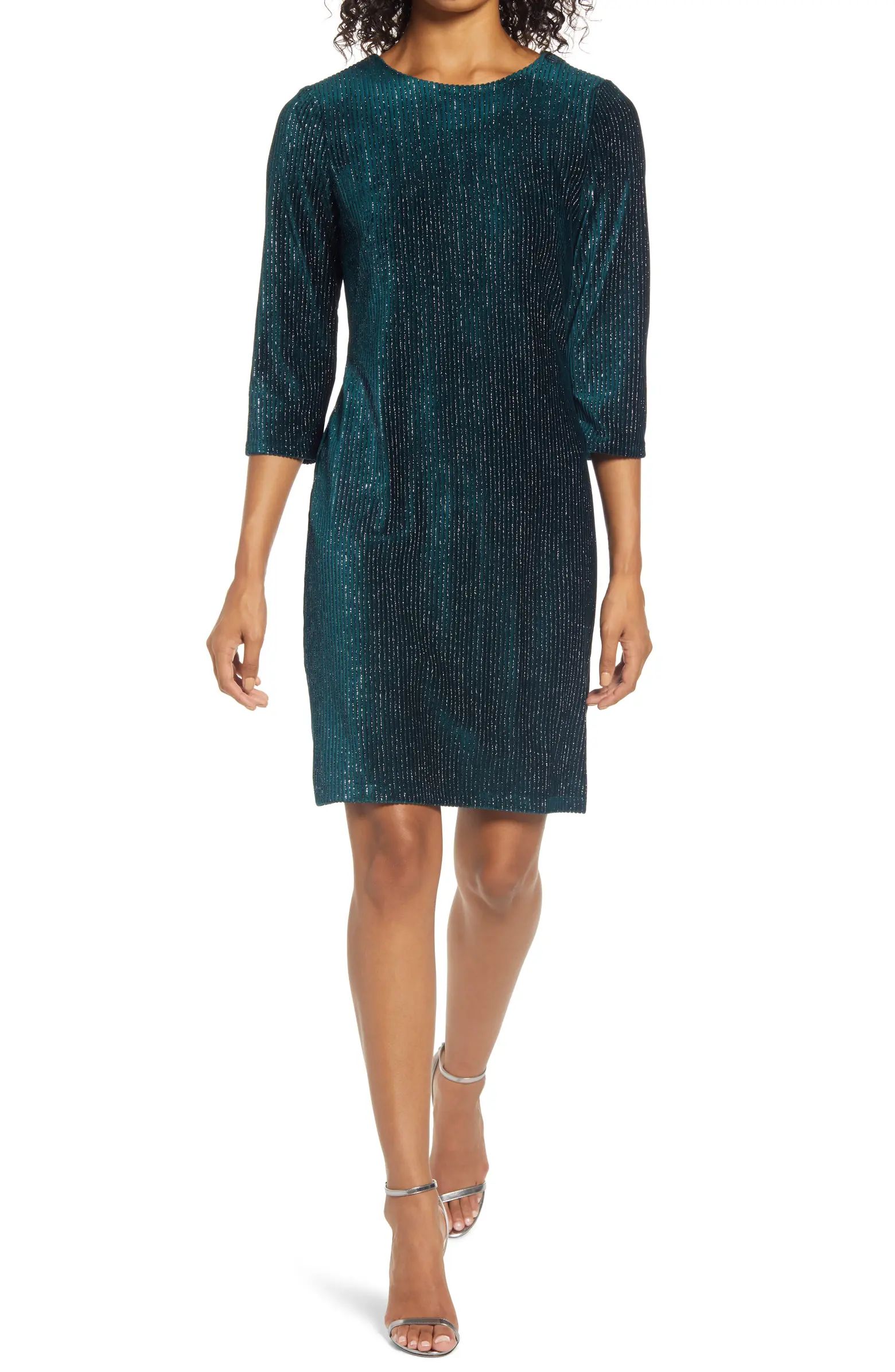 Velvet Sparkle Sheath | Nordstrom