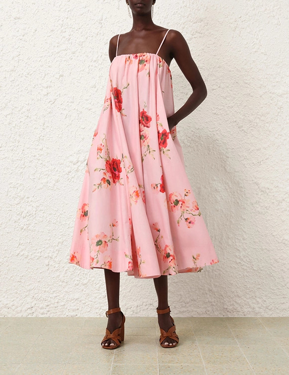 Lightburst Puff Midi Dress | ZIMMERMANN (US, CA, EU, MENA)