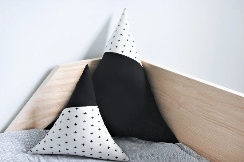 Mountain pillow set | monochrome Playroom decor | children nordic pillow | scandi kids room decor... | Etsy (US)