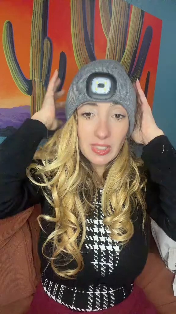 Warm, bright, and practical – Beanie with Light (115 5’5 size small). Get it on LTK 

 #LTKootd #LTKSeasonal #LTKHome