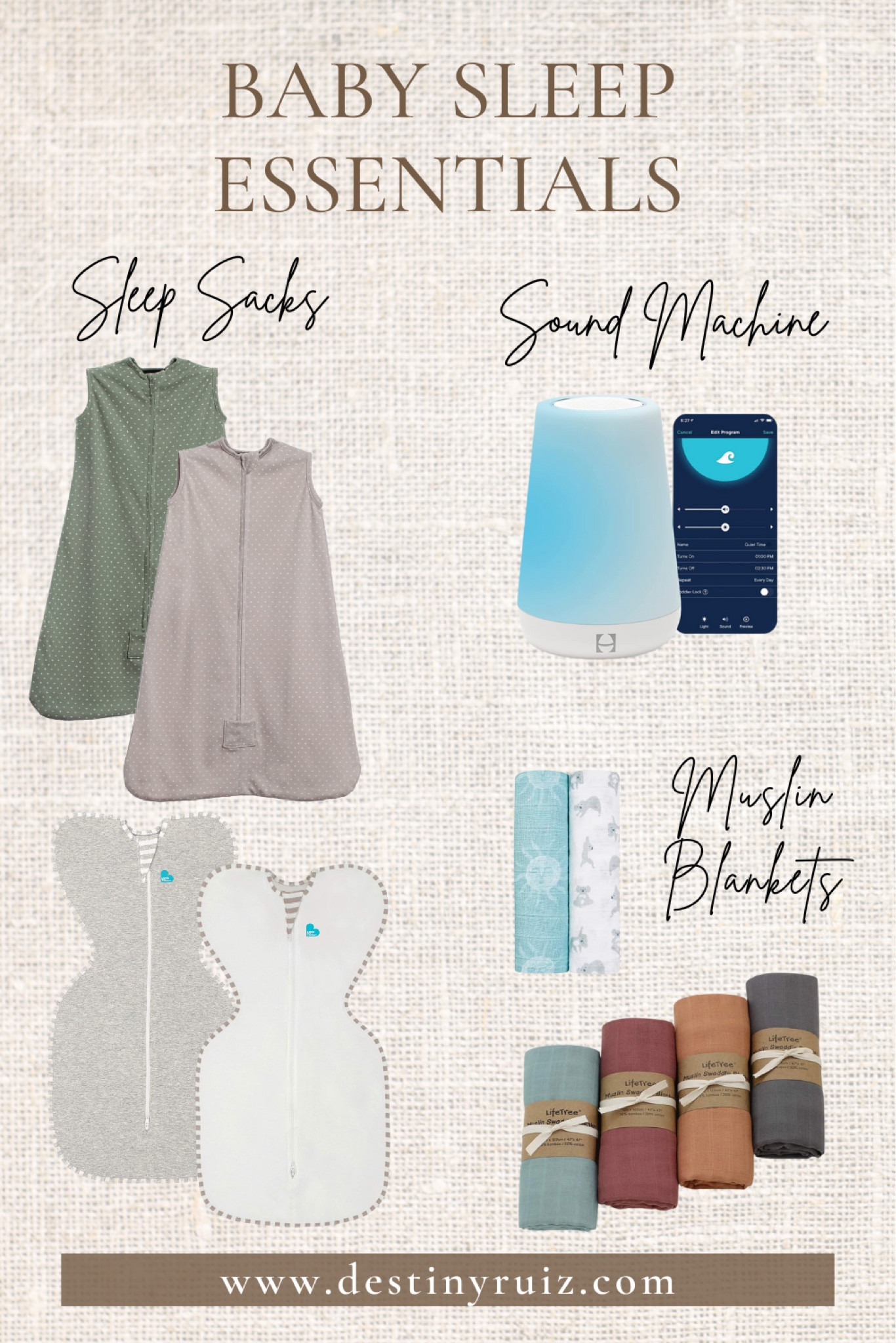 my favorite brands for each of these products. absolute must haves!

they're all great quality, and the sound machine is a necessity. it has an app which makes everything sooo much easier 10/10

#LTKkids #LTKunder100 #LTKbaby