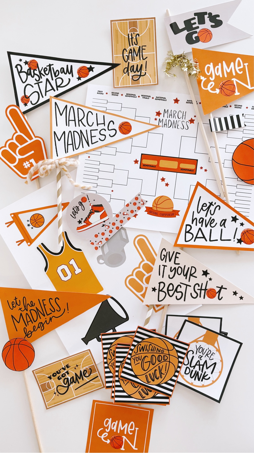 March Madness fun! Get the printable collection from The Letter Vee! 

#LTKSeasonal #LTKKids
