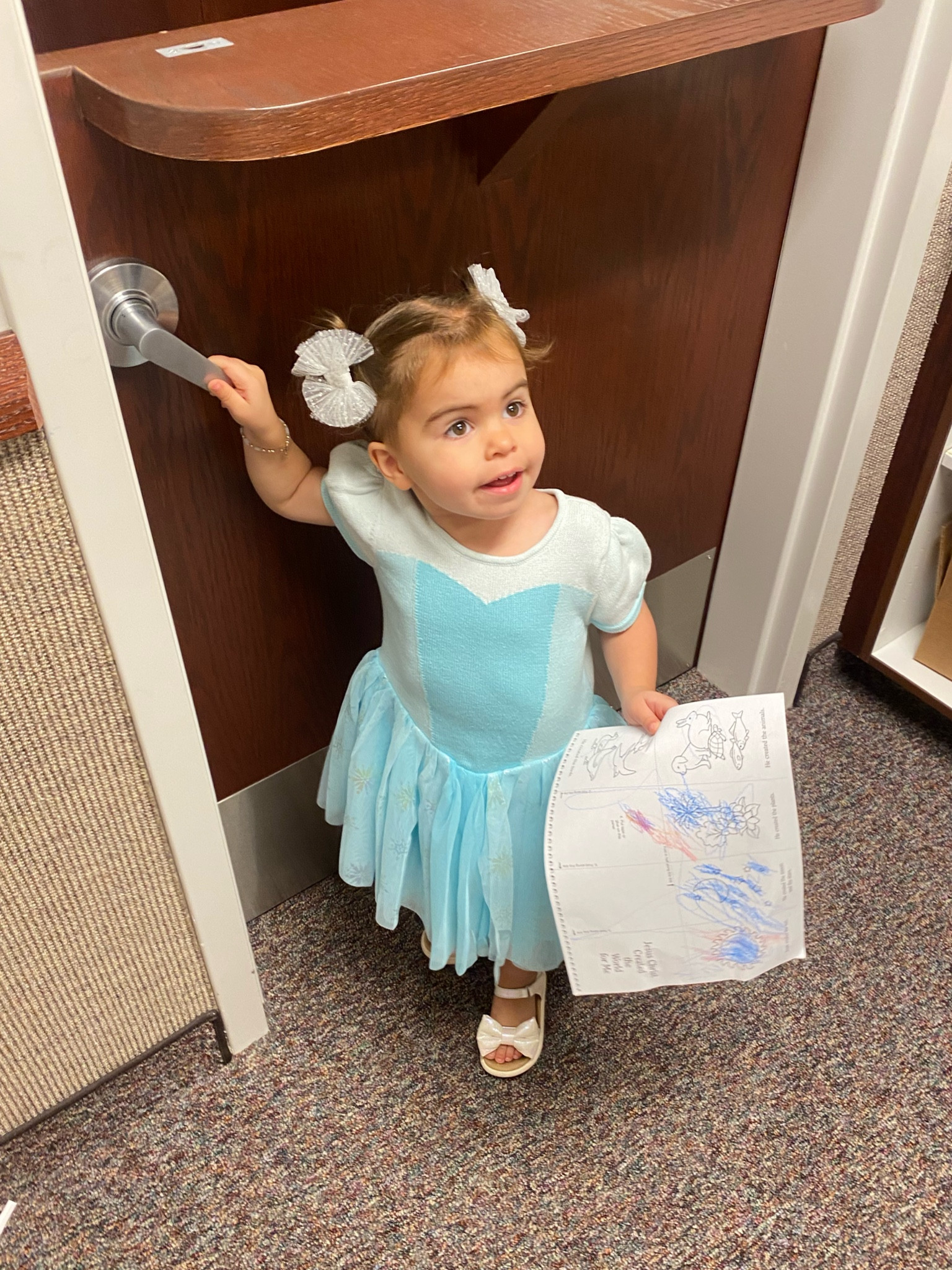 Elsa girl at church today! This dress is still half off!❄️

#LTKKids #LTKFamily #LTKBaby