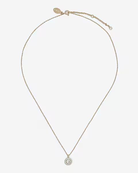 Rhinestone Embellished Pendant Necklace | Express