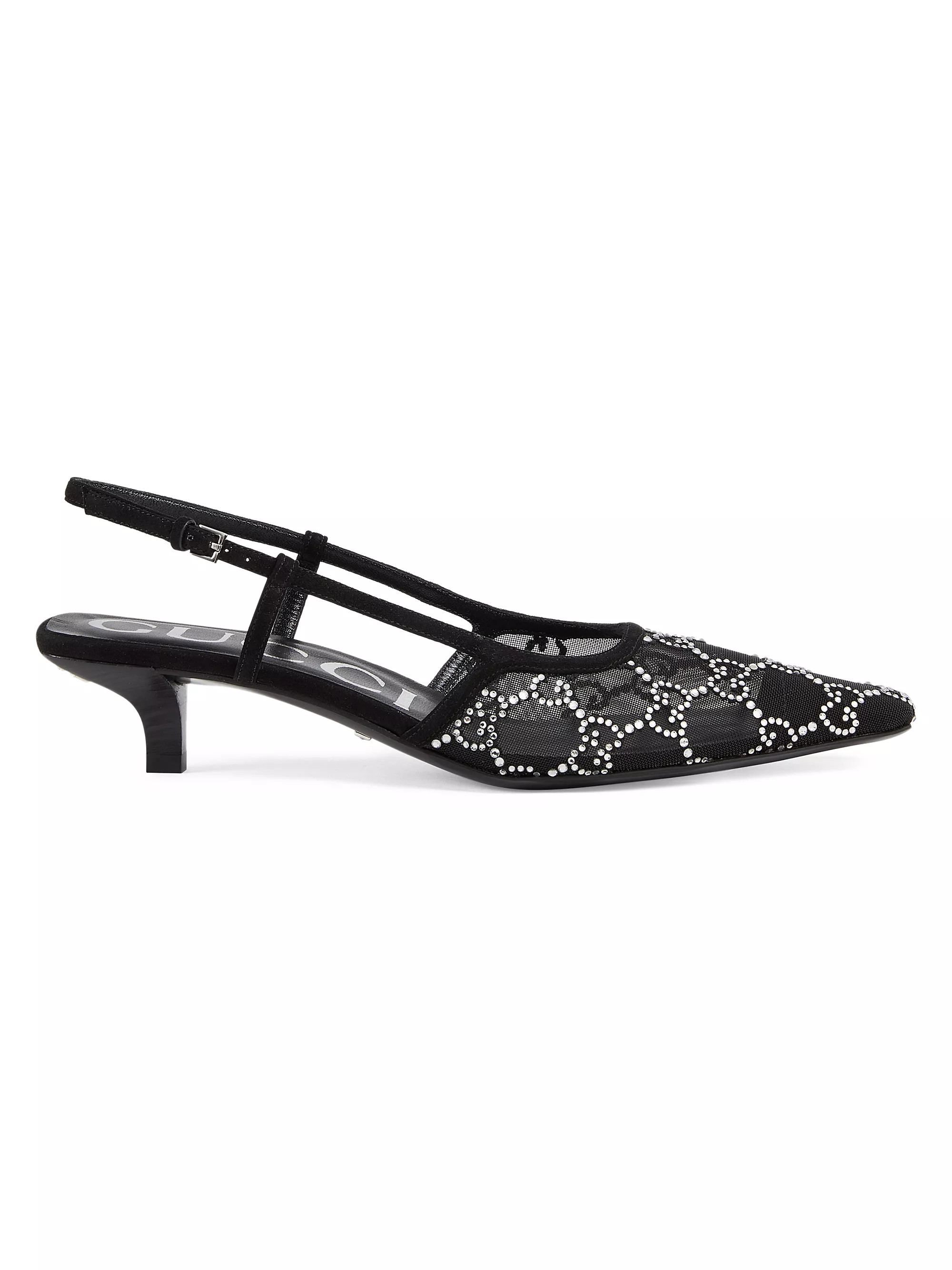 Crystal-Embellished Slingback Sandals | Saks Fifth Avenue