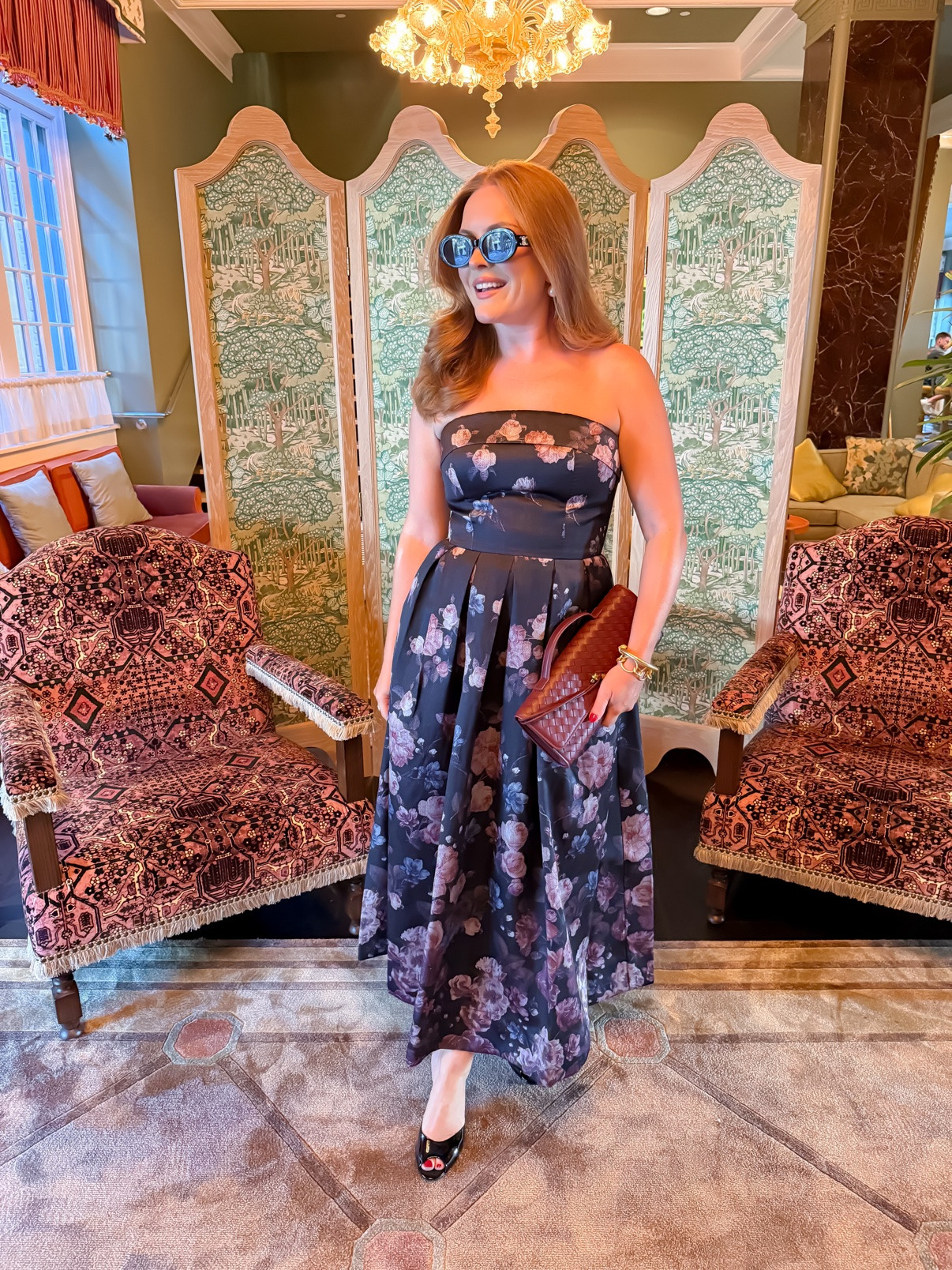 Fall wedding guest dress 👗 Strapless, twirl-approved, and so flattering on the midsection. Wearing a size medium.

#LTKgrwm #LTKWedding #LTKootd
