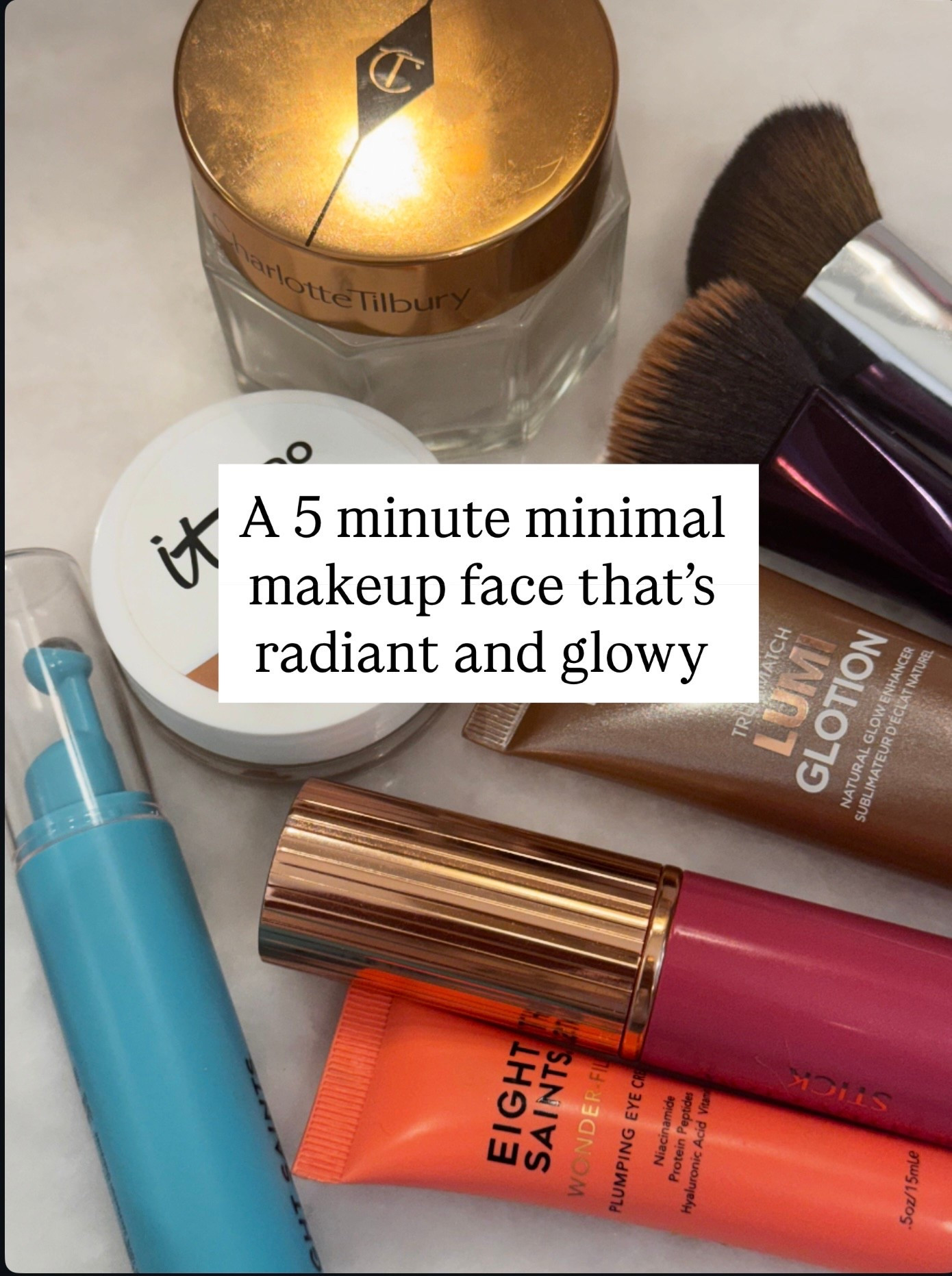 5 minute face that’s glowy and radiant 