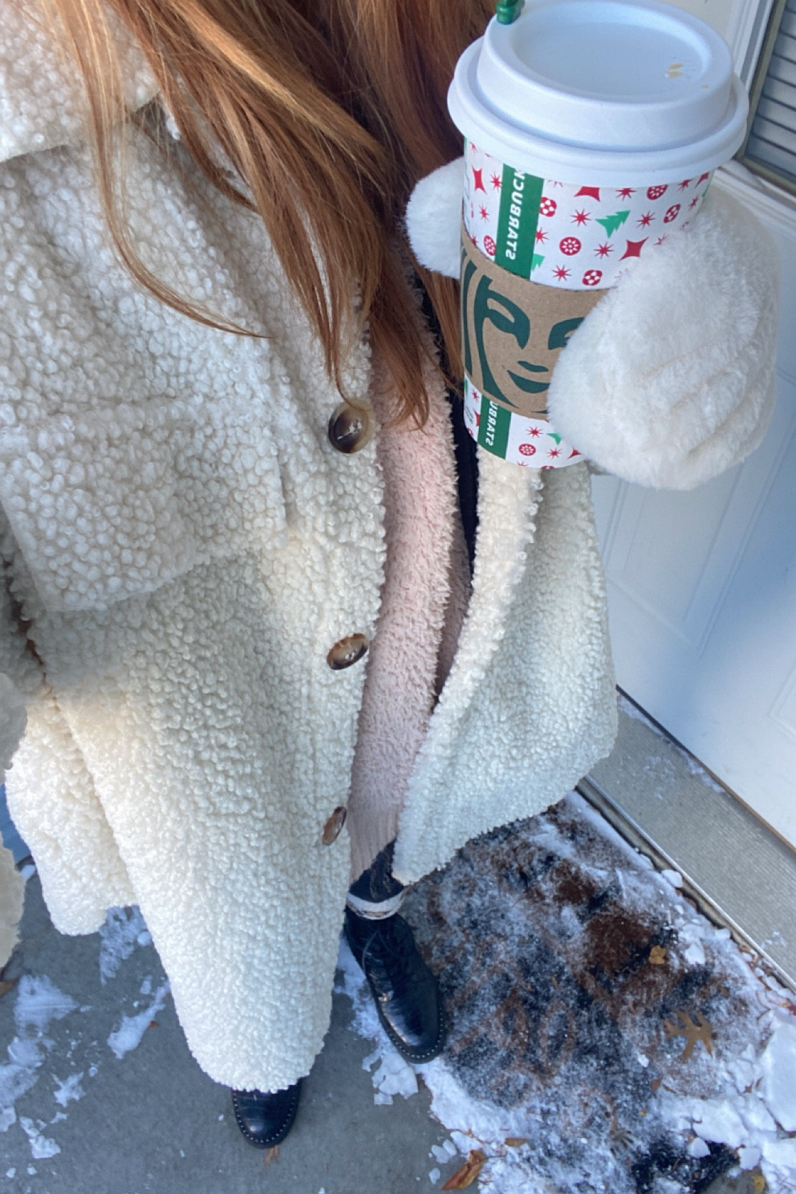 Cozy cozy🤍 size medium in jacket - similar boots and mittens

#LTKstyletip #LTKFind #LTKfit