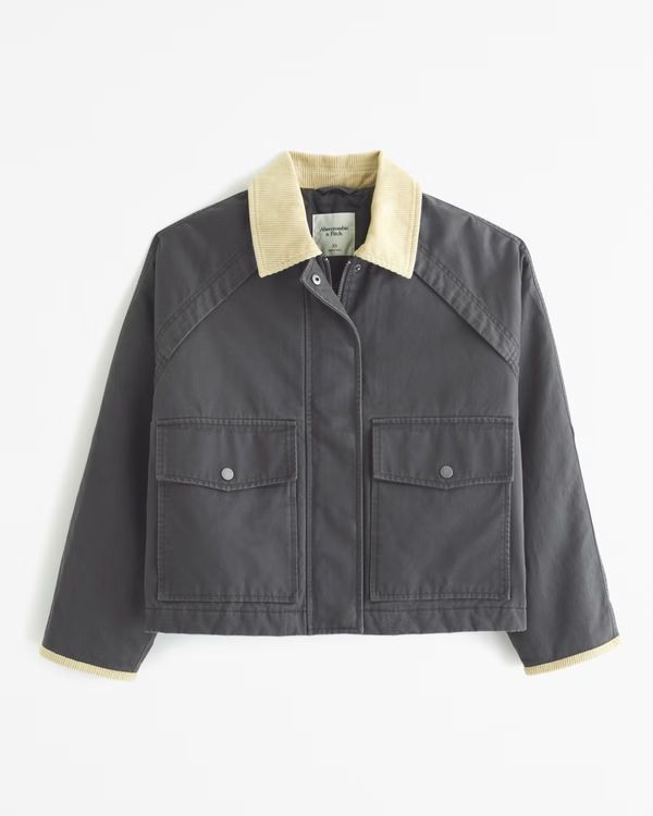 Women's Waxed Utility Jacket | Women's | Abercrombie.com | Abercrombie & Fitch (US)