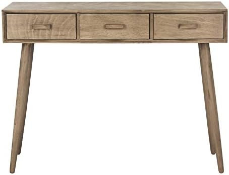 Safavieh Home Albus Mid-Century Modern Chocolate 3-drawer Console Table | Amazon (US)