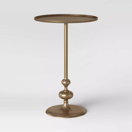 Londonberry Turned Accent Table Brass - Threshold™