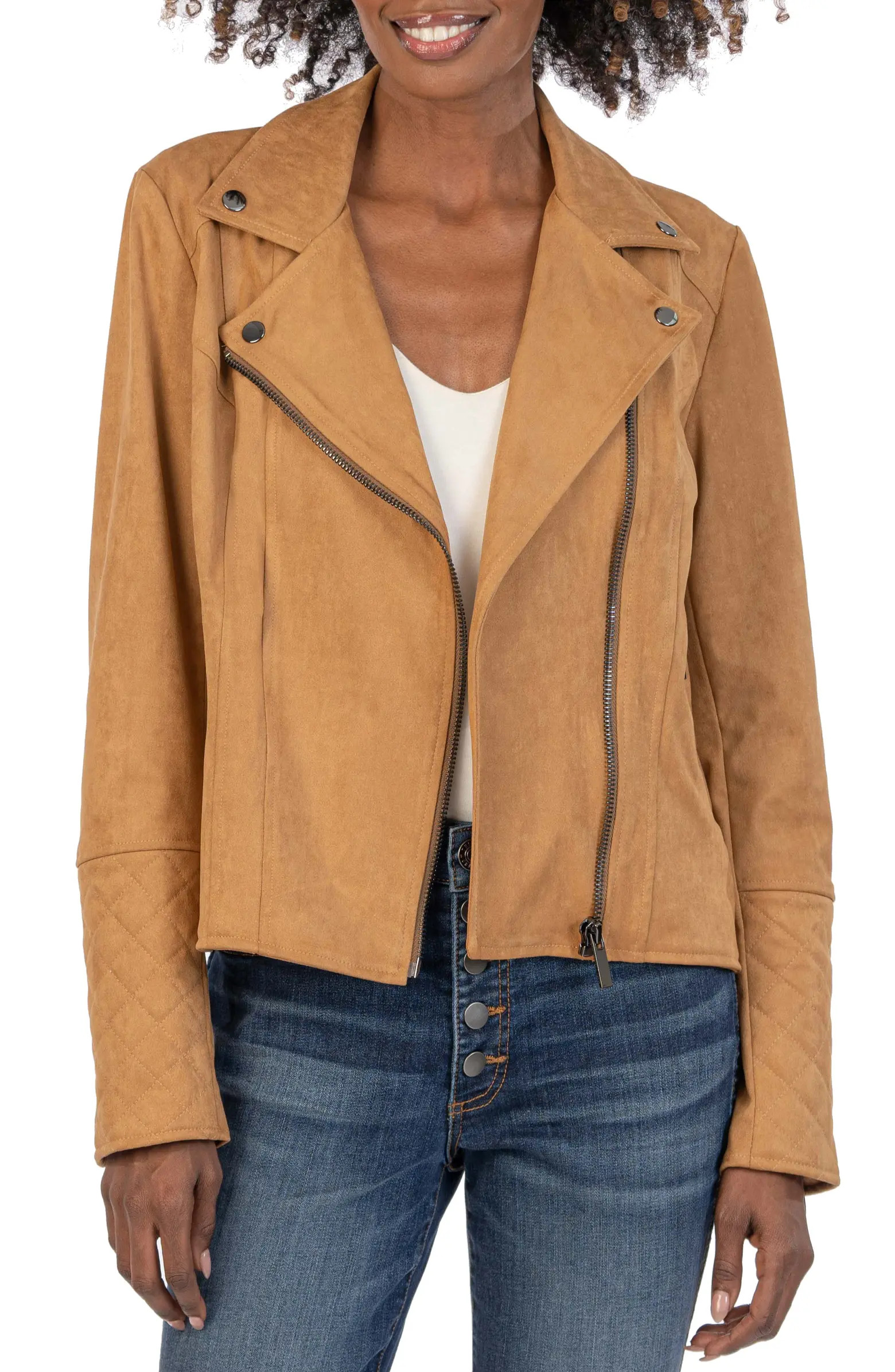 Emma Faux Suede Moto Jacket | Nordstrom
