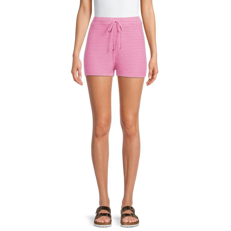 Madden NYC Women's Drawstring Crochet Shorts - Walmart.com | Walmart (US)