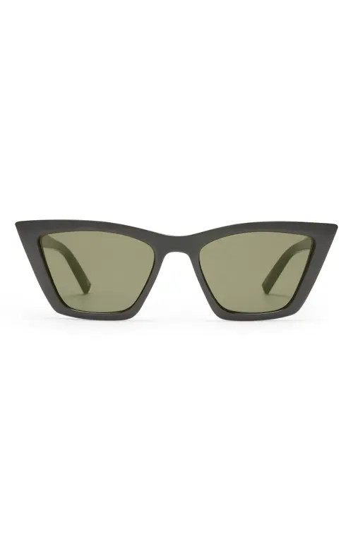 Le Specs Velodrome 54mm Cat Eye Sunglasses in Black at Nordstrom | Nordstrom